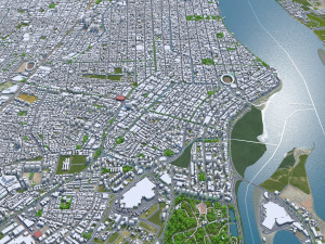 Aracaju city State of Sergipe Brazil 40km Modèle 3D