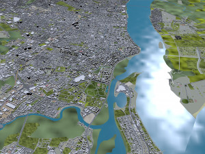 Aracaju city State of Sergipe Brazil 40km Modèle 3D