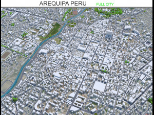Arequipa city Peru 35km Modelo 3D