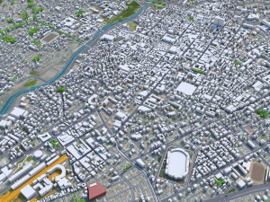 Arequipa city Peru 35km Model 3D