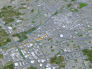 Arequipa city Peru 35km Model 3D