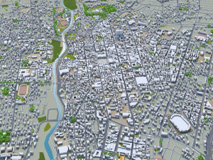 Arequipa city Peru 35km Model 3D