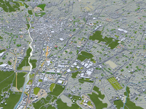 Arequipa city Peru 35km Model 3D