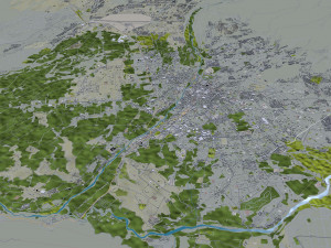 Arequipa city Peru 35km Model 3D