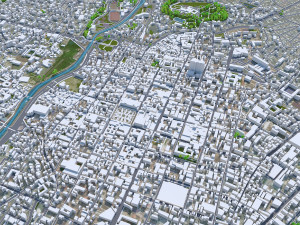 Arequipa city Peru 35km Model 3D