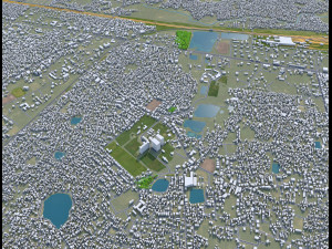 Asansol city West Bengal India 20km 3D 모델