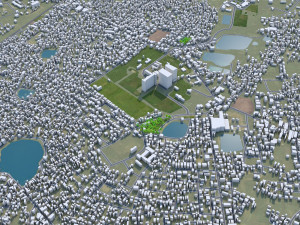 Asansol city West Bengal India 20km 3D 모델