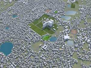 Asansol city West Bengal India 20km 3D Model