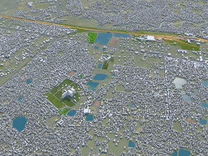Asansol city West Bengal India 20km 3D 모델