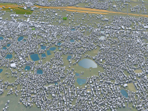 Asansol city West Bengal India 20km 3D 모델