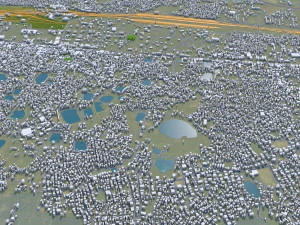 Asansol city West Bengal India 20km 3D Model
