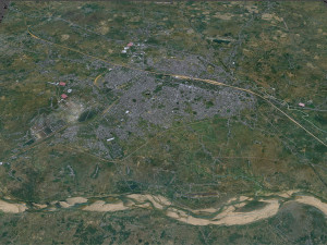 Asansol city West Bengal India 20km 3D 모델
