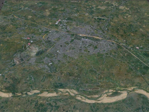 Asansol city West Bengal India 20km 3D Model