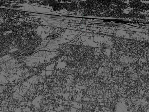 Asansol city West Bengal India 20km 3D 모델