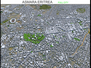 Asmara city Eritrea 15km 3D मॉडल