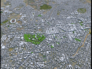 Asmara city Eritrea 15km Modello 3D