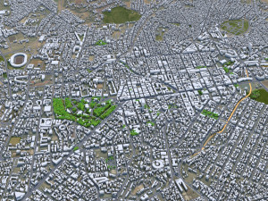Asmara city Eritrea 15km Modello 3D