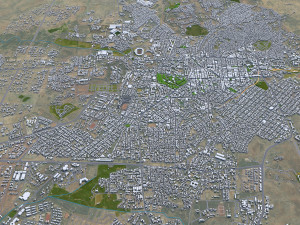 Asmara city Eritrea 15km Modello 3D
