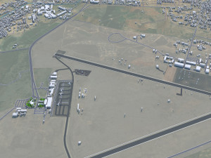 Asmara city Eritrea 15km Modello 3D