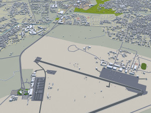 Asmara city Eritrea 15km Modello 3D