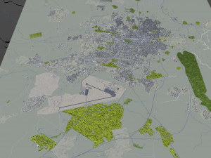 Asmara city Eritrea 15km Modello 3D