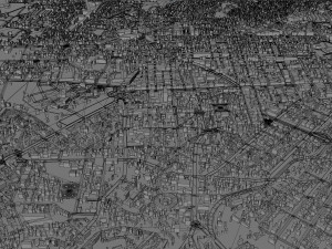 Asmara city Eritrea 15km Modello 3D
