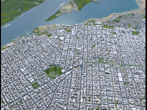 Asuncion city Paraguay 45km 3D Модель
