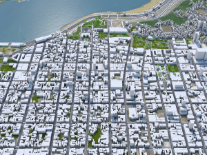 Asuncion city Paraguay 45km 3D Модель