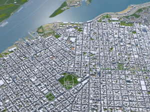 Asuncion city Paraguay 45km 3D Модель