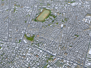 Asuncion city Paraguay 45km 3D Модель