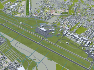 Asuncion city Paraguay 45km 3D Model
