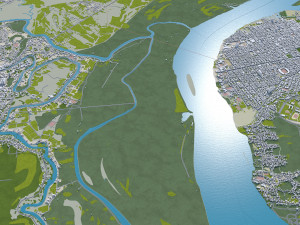 Asuncion city Paraguay 45km 3D Модель