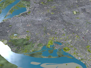 Asuncion city Paraguay 45km 3D Model