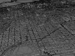 Asuncion city Paraguay 45km 3D Модель