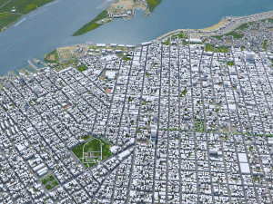 Asuncion city Paraguay 45km 3D Model