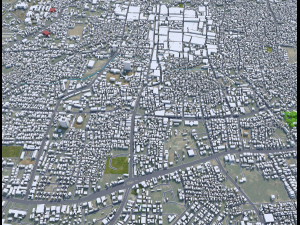 Aurangabad city Maharashtra India 25km 3D Model