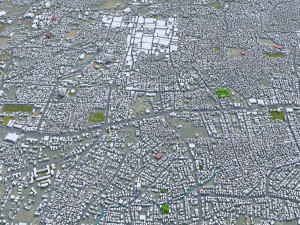 Aurangabad city Maharashtra India 25km 3D Model