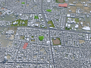 Aurangabad city Maharashtra India 25km 3D Model
