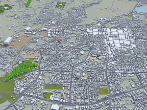 Aurangabad city Maharashtra India 25km 3D Model