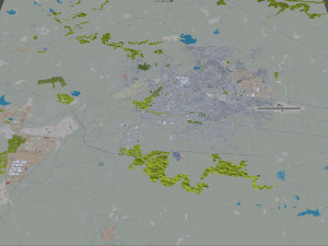 Aurangabad city Maharashtra India 25km 3D Model