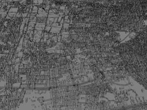 Aurangabad city Maharashtra India 25km 3D Model