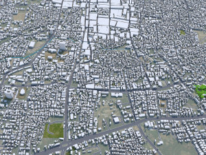 Aurangabad city Maharashtra India 25km 3D Model