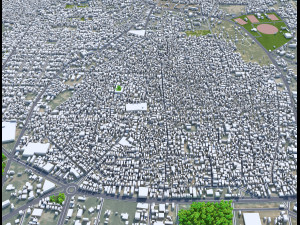 Bahawalpur city Pakistan 25km 3D Model