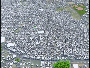 Bahawalpur city Pakistan 25km 3D Model