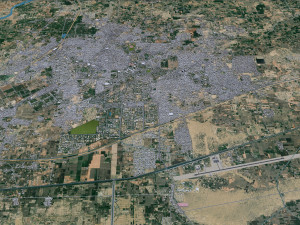 Bahawalpur city Pakistan 25km 3D Model