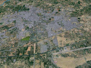 Bahawalpur city Pakistan 25km 3D Model