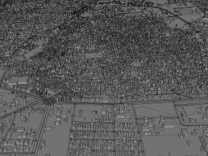 Bahawalpur city Pakistan 25km 3D Model