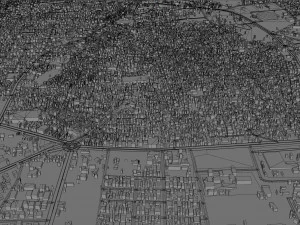 Bahawalpur city Pakistan 25km 3D Model