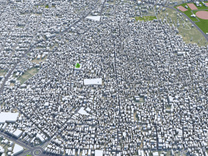 Bahawalpur city Pakistan 25km 3D Model