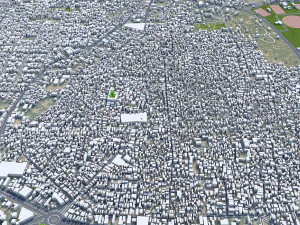 Bahawalpur city Pakistan 25km 3D Model